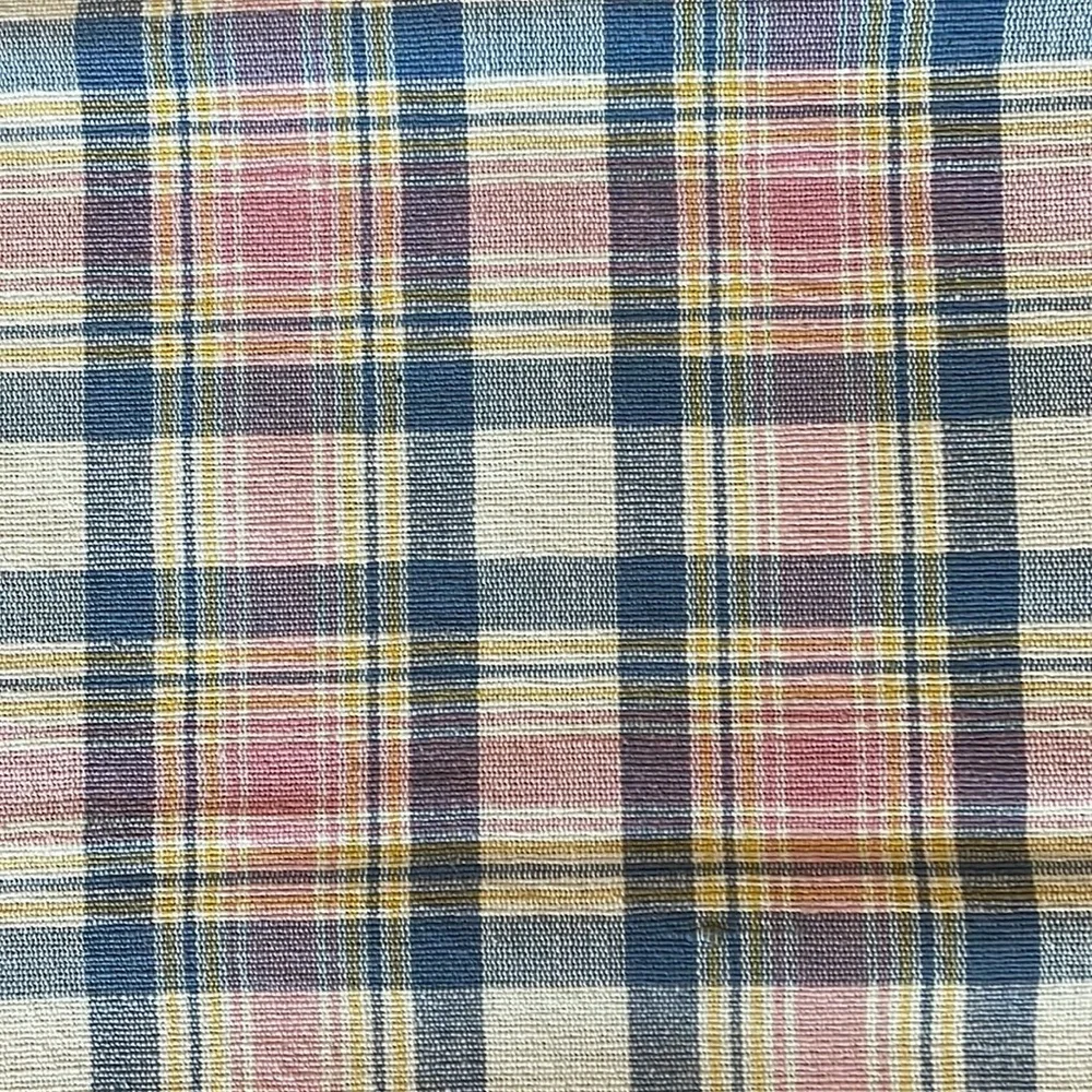 Spring Blue and pink plaid table runner # EASTER